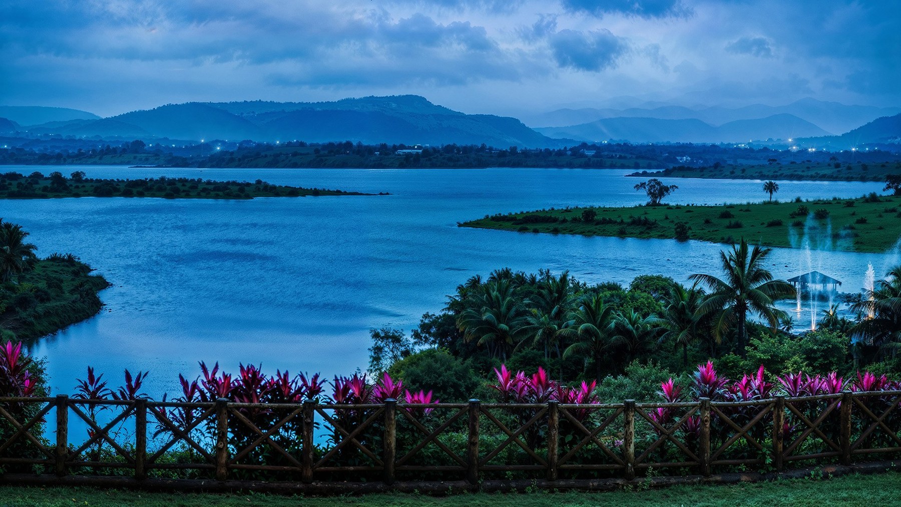 Lake and lush grounds at Fazlani Nature’s Nest